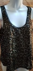 Express Sheer Top With Sequins